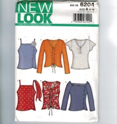 6204 NL STRETCH KNIT STRAPS/SLVS OR NOT TOPS PATTERN 6-16